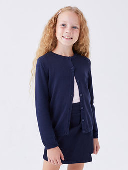 Bisiklet Yaka Basic Uzun Kollu K?z ?ocuk Triko H?rka