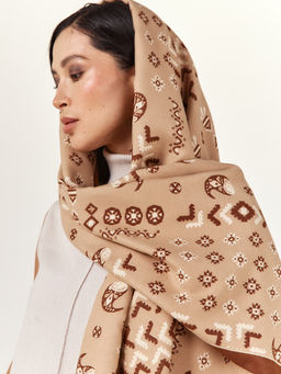 в составе ШЕРСТЬ  и КАШЕМИР Большой, мягкий, теплый  двусторонний палантин - Tantino фото 9