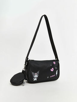 Kuromi Bask?l? K?z ?ocuk Omuz ?antas? ve C?zdan