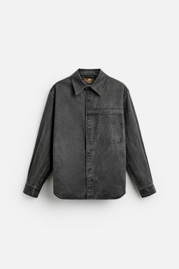 WAXED OVERSHIRT - LIMITED EDITION - Zara фото 8