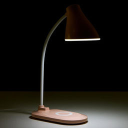 Лампа настольная RISALUX 16267/1PK, светодиодная, 3 Вт, 3 режима, USB, розовая, 9.7×18×43 см