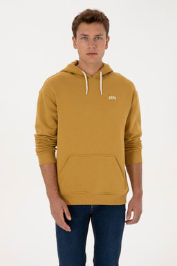 Erkek Hardal Basic Sweatshirt - U.s. polo assn фото 3