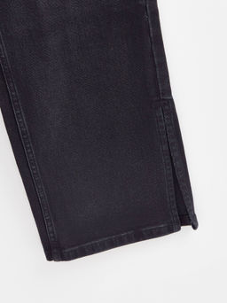 CONTE CON-717 Черные джинсы straight из eco-friendly денима с разрезами по бокам black - Conte elegant фото 10