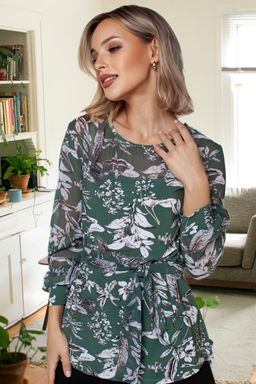 Блузка женская 4021/03/Серый, пудровый - Rise фото 5