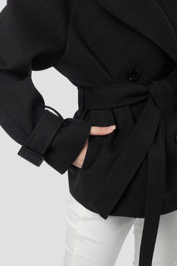 01-12222 Пальто женское демисезонное (пояс) - El podio фото 7