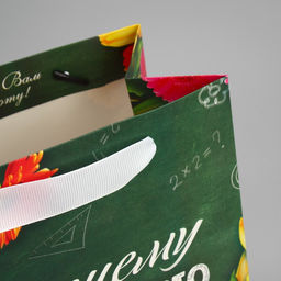 Пакет ламинированный вертикальный Лучшему Учителю, MS 18 23 10 см - Дарите счастье фото 5