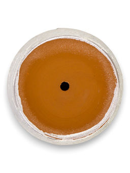 Горшок цветочный с поддоном 1,45 л, d15/h14 см белый керамика, "Венера" (М)