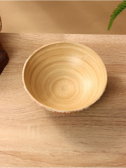 Миска, 15×15×5.5 см, бамбук