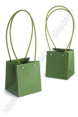 Сумка для цветов 13*15*12 см (10 шт) SF-7377, зеленый