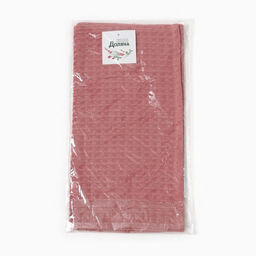 Полотенце Доляна цв. пудровый 35х60 см, 100% хл., крупная вафля 220 г/м2  фото 2
