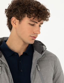 Gri Kap__onlu Dolgulu Spor Mont - Pierre cardin фото 2