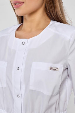 Халат женский 184 ТС. Цвет: белый - Стильб фото 6