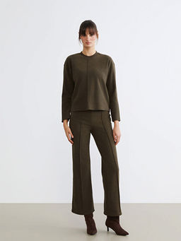 Beli Lastikli Kad?n Triko Pantolon