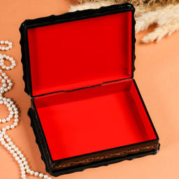 Шкатулка для украшений Гонки на лошадях, 17?23?6 см, лаковая миниатюра