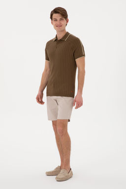 Erkek Slim Fit Bisiklet Yaka Haki Ti__rt - U.s. polo assn фото 4