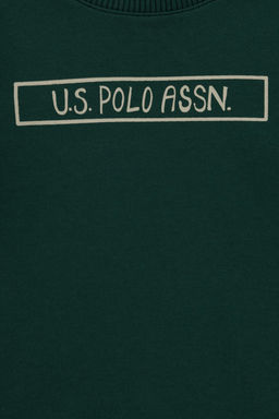 Свитшот для мальчика U.S. Polo Assn темно-зеленый фото 13