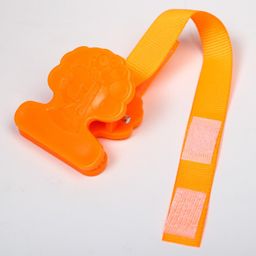 Пустышка силиконовая ортодонтическая с держателем и колпачком, от 0 мес., цвет оранжевый - Крошка я фото 10