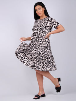 Платье "Касадея" зебра, трикотаж (М)