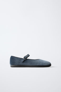 VELVET BALLET FLATS