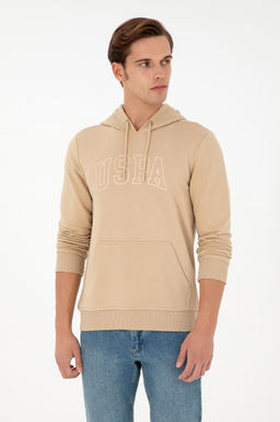 Мужская базовая толстовка песочного цвета Неожиданная скидка в корзине