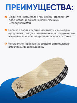 Ортопедические стельки разгружающими элементами при пяточной шпоре, плоскостопии Talus 69 victory-a фото 6