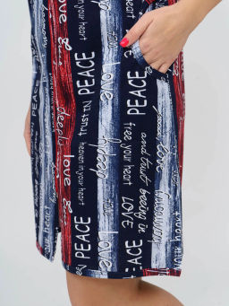 Халат женский, цвет синий