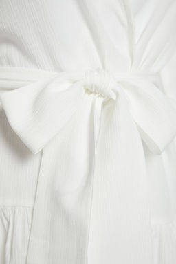 Plaj Giyim Beyaz Kusakl? Mini Dokuma F?rf?rl? Kimono&Kaftan TBESS24KM00032 - Trendyolmilla фото 8