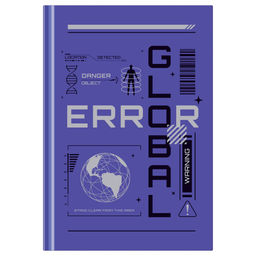 Ежедневник BG недатир. А5 160л. "Global error" ("BG", Ен5т160_лг 12402) глянцевая ламинация