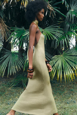 METALLIC THREAD KNIT DRESS - Zara фото 2