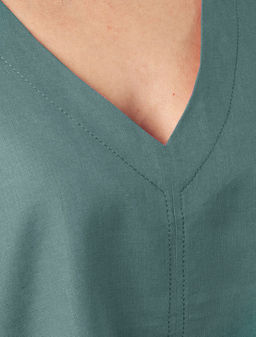 VILATTE / Свободная блузка-топ без застежки изо льна  фото 2