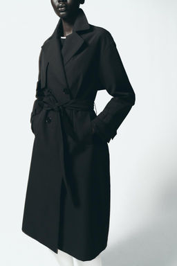 WATER-REPELLENT TRENCH COAT WITH BELT - Zara фото 4
