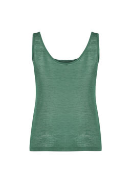 Yesil Relaxed/Rahat Kal?p Havuz Yaka S?rt Detayl? Orme Bluz TWOSS24BZ00451 - Trendyolmilla фото 8