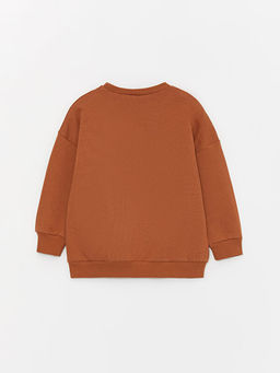 Bisiklet Yaka Uzun Kollu Bask?l? Erkek Bebek Sweatshirt ve E?ofman Alt? 2li Tak?m - Waikiki фото 3