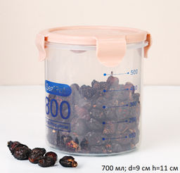 Банка для сыпучих продуктов 0,8 л / 2933-6 /уп 150/ АКЦИЯ - ГалеонТрейд фото 3