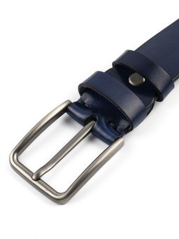 Мужской кожаный ремень Dierhoff ДРК 3054/2-40 Синий - Sergio valentini фото 10