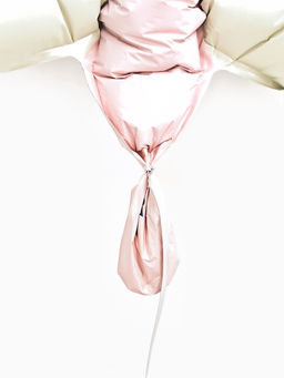 Цена за 2 шт. Воздушный шар фольгированный 37" «Бабочка, кремовый сатин»