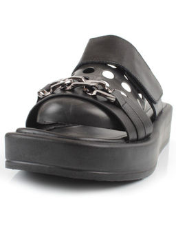 08-PEAG16-2 BLACK Босоножки женские (натуральная кожа) - Фабричный китай фото 7