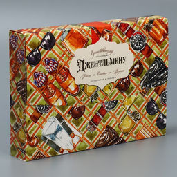 Складная коробка конверт Джентельмен, 31 х 22 х 5 см - Дарите счастье фото 3