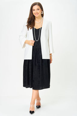 Костюм Lenata 20457 белый с черным