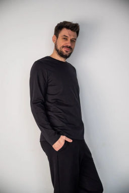 Лонгслив ДЖ 233-1 Черный - T.C.T фото 4