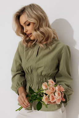 Блузка 4396/01/Оливковый