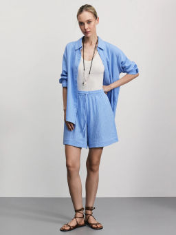 Рубашка из муслина с рукавом 3/4 / Zarina  фото 3