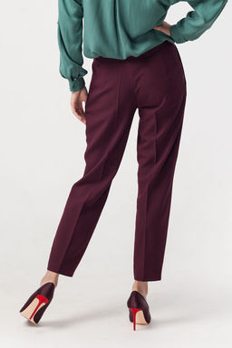 Брюки с завышенной посадкой и боковой застежкой