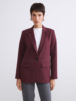 Krep Kad?n Blazer Ceket