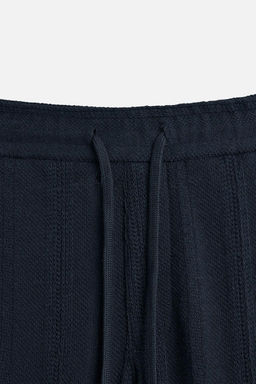 STRIPED TEXTURED TROUSERS - Zara фото 9