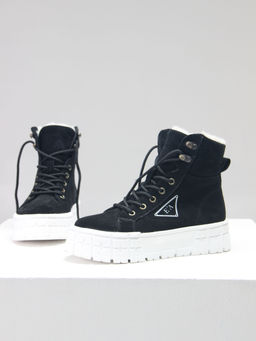 Ботинки 216.212131w. черный замша/Шерсть