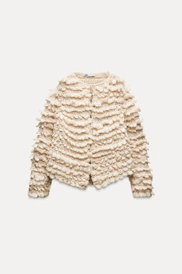 TEXTURED KNIT CARDIGAN - Zara фото 5