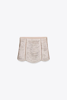 FRINGED MINI SKIRT - Zara фото 5