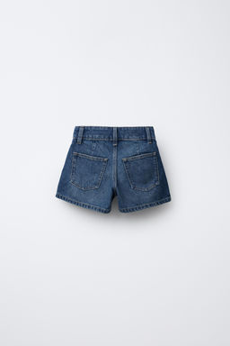 PLEATED DENIM BERMUDA SKIRT - Zara фото 2