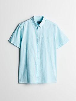 Regular Fit Keten Kar???ml? Erkek G?mlek